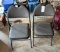 Pr. Folding chairs