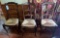 3 - Ladder Back Dining Chairs