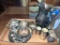Silver Plate Pitchers, Bowls