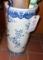 Blue & White Stoneware Umbrella Stand