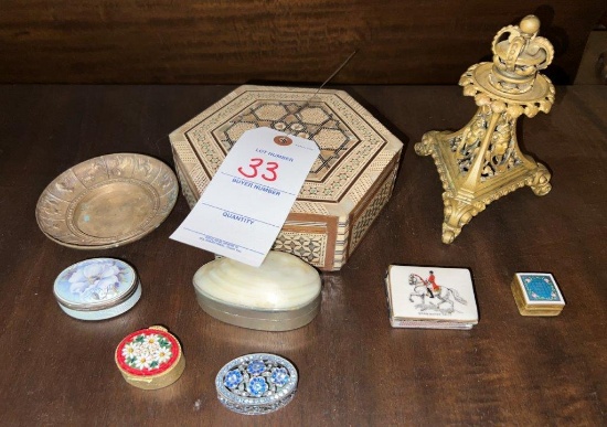 6 - Receivers, Ornate Box, 2 - Brass Pcs.
