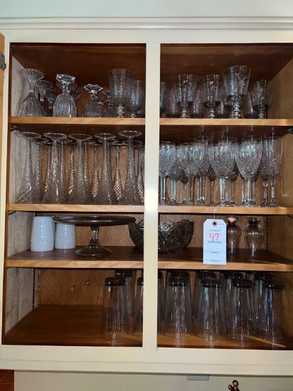 4 Shelves - Crystal Goblets, Parfaits & Glass Tumbles