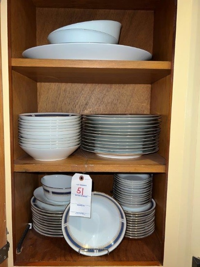 Set of Noritake Blue Dawn Dishes