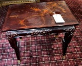 Oriental style end table