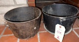2 - Sm. Cast iron kettles
