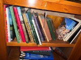 3 shelves of hardback books