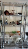 5 shelf wire rack on casters