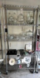 5 shelf wire rack on casters