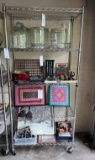 5 shelf wire rack on casters