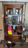 5 shelf wire rack on casters