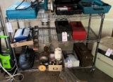 3 shelf wire rack on casters