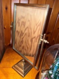 Brass plated dresser mirror