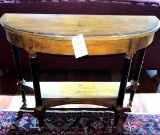 Curved Front Sofa Table