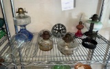 Kerosene Lamps, Globes & Brackets