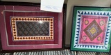 2 Hmang Cambodian Framed Embroidery Pieces