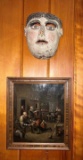 Carved Mask & Picture