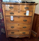Oak 6 Drawer Chest