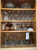 4 Shelves - Wine Glasses, Glass Bowls