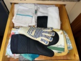 Drawer of Dish Towels & Oven Mitts