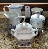 Ironstone Covered Jar