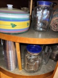 Contents of corner Cabinet w/ 2 Shelves