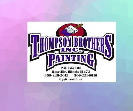 Donated by Thompson Brothers Painting
