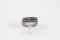 7.89 gram sterling silver gents ring 4 bar design