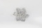 Costume flower broach glass stone