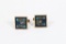Pair 21mm square mosaic looking cufflinks