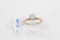 10k Yellow Gold 5.9mm Round Cabochon Opal 6 Prong Vintage Ring