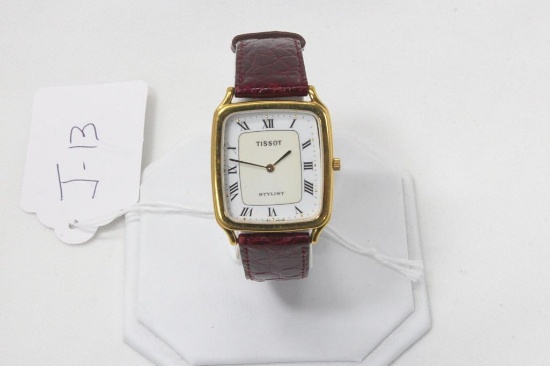 Tissot Stylist 30mm Gold Toned Stainless Steel Men's Wristwatch