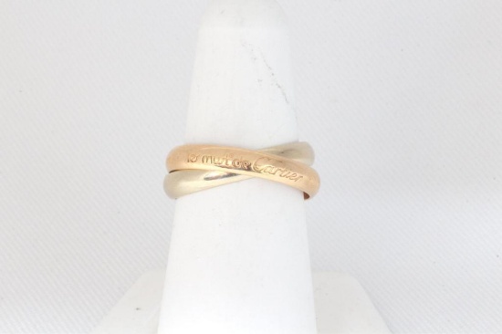Ler Murt de Cartier 18k Two Tone Ring