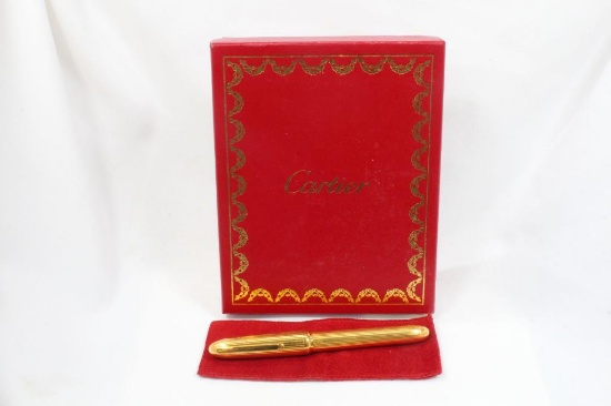 Cartier 'Louis Cartier' Fountain Pen in Gold Plate