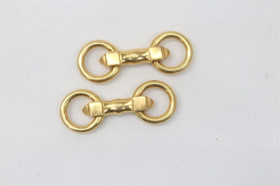 Cartier 18k Yellow Gold 1980's Style Pair of Cufflinks
