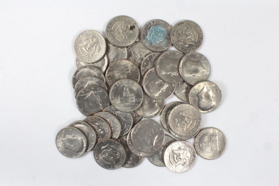 Lot of 37 Modern Kennedy Half dollars