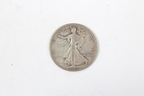 1916-P Walking liberty half dollar