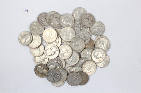 Lot 50 Silver Washington quarters