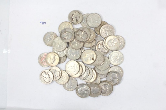 Lot 50 Silver Washington quarters