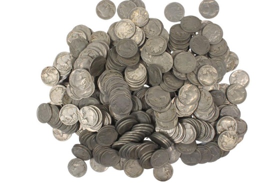 Lot 327 Buffalo Nickels.