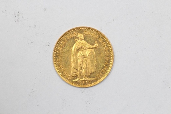 1912 10 Korna Gold Coin