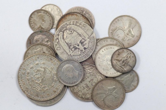 Lot of 23 silver coins