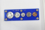 1961 US proof set in Blue acrylic holder