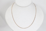 3.32 grams 10K yellow gold serpentine chain 23 inches