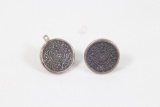 Pair cufflinks stamped 925 Mexico 19.41 grams