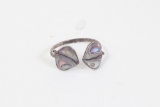 2.29 gram sterling silver ladies ring set