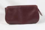 Dark Burgundy Cartier International Service Zipper Pouch