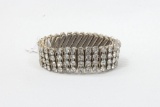 Costume Expandable 4 Row Rhinestone Bracelet