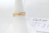 Ler Murt de Cartier 18k Two Tone Ring