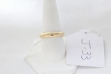 14k Yellow Gold 4.7mm Half Round Band Size 10