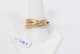 Cartier 18k Tri-Color Trinity Ring